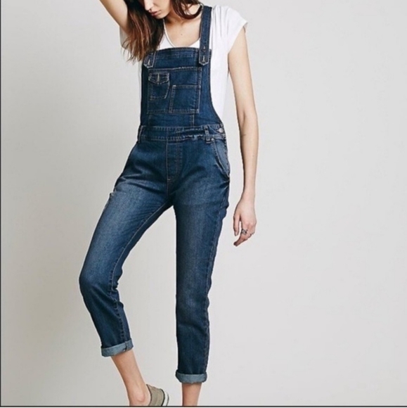 Free People Milo Denim Overalls - Picture 2 of 4